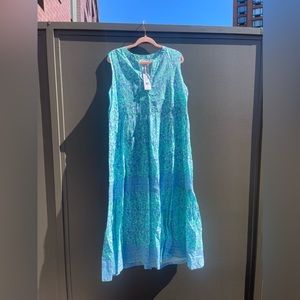 Vineyard Vines Guana Floral Tiered Midi Dress